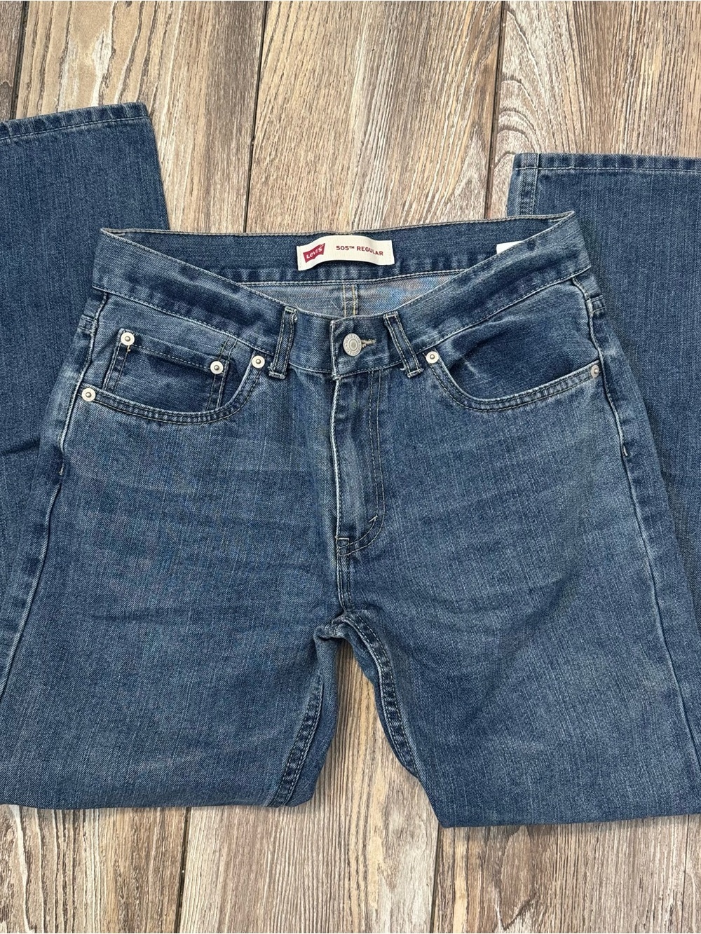 Levi's Straight Leg Men's Jeans in Dark Blue Denim